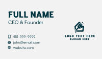 Home Cleaning Broom Business Card Design