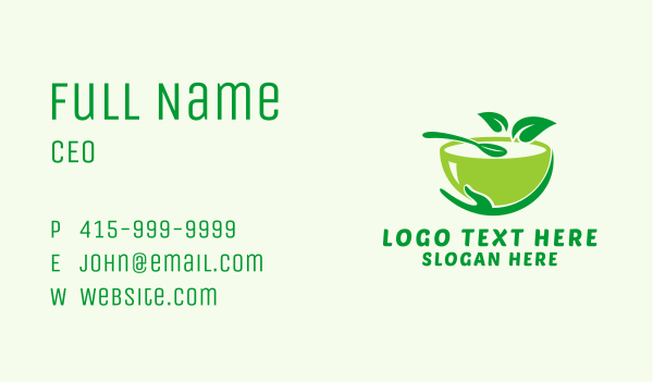 Healthy Soup Bowl  Business Card Design Image Preview