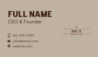 Brown Coffee Shop Business Card Image Preview