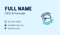 Blue Pressure Washer Business Card Design