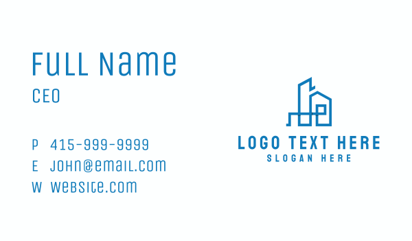 Real Estate Housing City  Business Card Design Image Preview