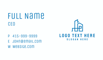 Real Estate Housing City  Business Card Image Preview