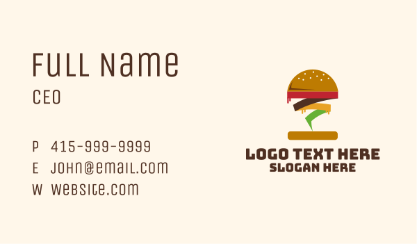 Tornado Burger Restaurant Business Card Design Image Preview