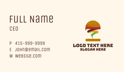Tornado Burger Restaurant Business Card Image Preview
