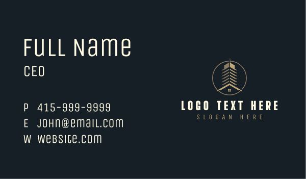 Building Skyscraper Contractor Business Card Design Image Preview