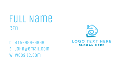 Faucet House Plumbing Business Card Image Preview