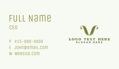 Vintage Boutique Brand Business Card Image Preview