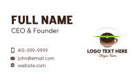 Flying Airport Coffee Cafe Business Card Image Preview