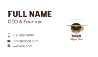 Flying Airport Coffee Cafe Business Card Image Preview