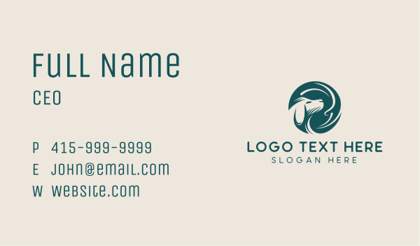 Veterinary Clinic Dog Business Card Design Image Preview