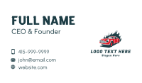 Blazing Car Racing Business Card Design