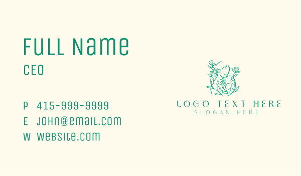 Maternal Baby Childcare Business Card Design Image Preview