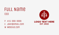 Red Circle Law Firm  Business Card Image Preview