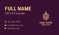 Knight Sword Shield Business Card Image Preview