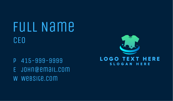 Clean Shirt Laundry Business Card Design Image Preview