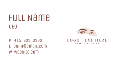 Elegant Cosmetic Eyelash Business Card Image Preview