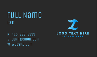 Cyber Software Letter Z Business Card Image Preview
