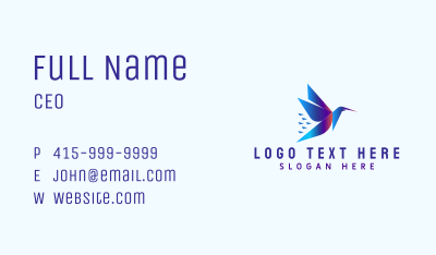 Abstract Creative Bird Business Card Image Preview