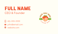 Peach Butt Fruit Business Card Preview