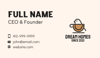 Bird Coffee Cup Business Card Image Preview