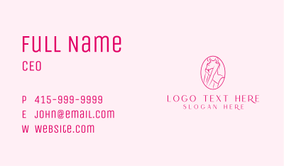 Bikini Lingerie Lady Business Card Image Preview