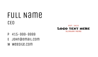 Asian Restaurant Wordmark Business Card Image Preview