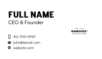 Asian Restaurant Wordmark Business Card Design