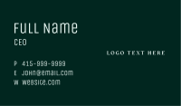 Company Brand Wordmark Business Card Image Preview