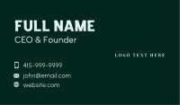 Company Brand Wordmark Business Card Design