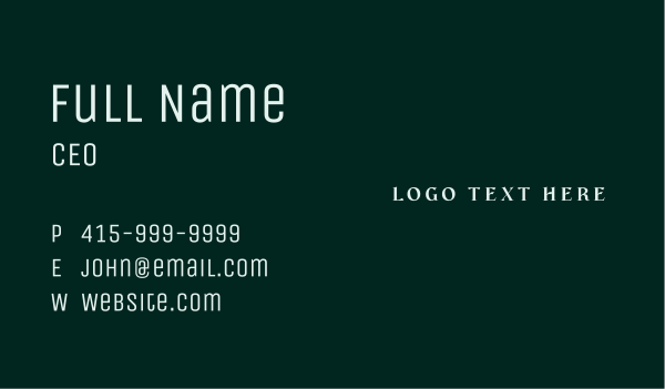 Company Brand Wordmark Business Card Design Image Preview