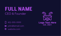 Purple Bunny Controller  Business Card Image Preview
