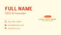 Fast Hot Dog Stand Business Card Design