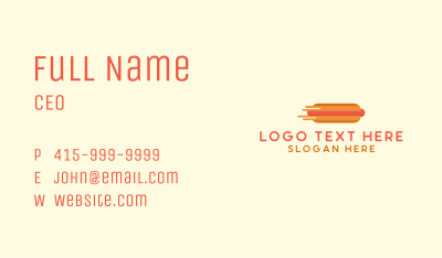 Fast Hot Dog Stand Business Card Image Preview