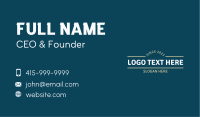 Retro Clothing Wordmark Business Card Design