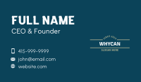 Retro Clothing Wordmark Business Card Image Preview