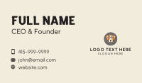 Dog Mechanic Mascot  Business Card Preview