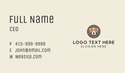 Dog Mechanic Mascot  Business Card Image Preview