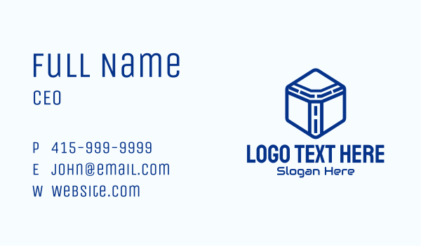 Hexagon Digital Letter T Business Card Design Image Preview