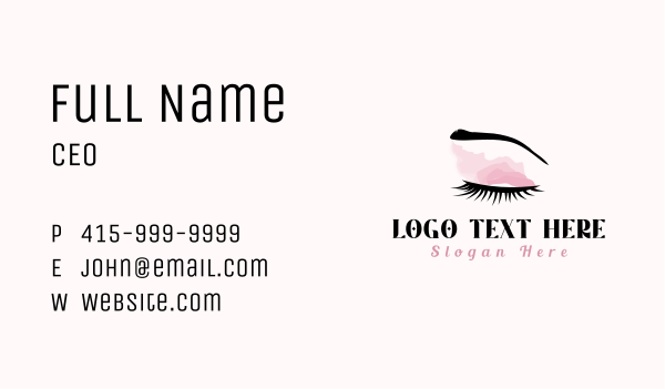 Eyebrow Stylist Glam Business Card Design Image Preview