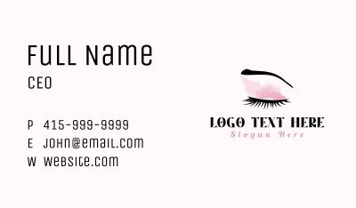 Eyebrow Stylist Glam Business Card Image Preview
