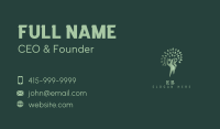 Natural Wellness Tree Business Card Image Preview