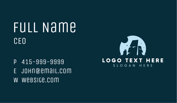 Moai Stone Statue Business Card Design Image Preview