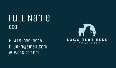 Moai Stone Statue Business Card Image Preview