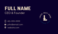 Generic Business Lettermark Business Card Preview