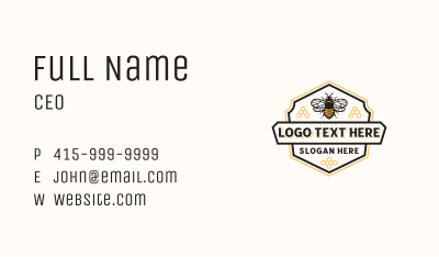 Bee Insect Wings Business Card Image Preview