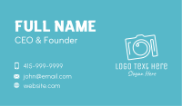 Fancy Camera Monoline Business Card Image Preview