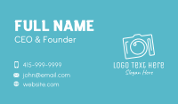 Fancy Camera Monoline Business Card Design