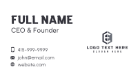 Letter E Construction Startup Business Card Design