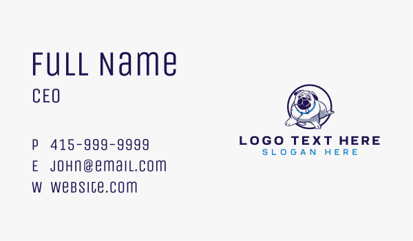 Animal Dog Leash Business Card Design Image Preview