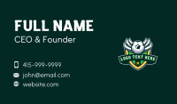 Wings Soccer Sports Business Card Design